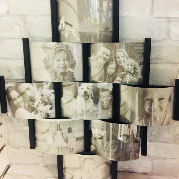 Diamond Shaped wall Frame with 9 picture slots - Picture 2 of 2